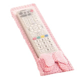 AM3616 Fancy Cartoon Bow Fabric Lace Remote Cover 3pcs set