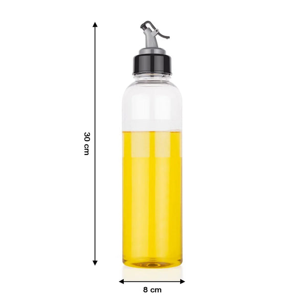 2346 Oil Dispenser Transparent Plastic Oil Bottle 1 Liter