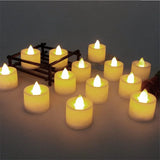 1222b FESTIVAL DECORATIVE - LED TEALIGHT CANDLES | BATTERY OPERATED CANDLE IDEAL FOR PARTY, WEDDING, BIRTHDAY, GIFTS (24PC)