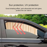 7498A  4PCS CAR CURTAIN SLAT FOLDING WINDOW SUNSHADE MAGNETIC CAR SIDE WINDOW SUN SHADE SLIDER