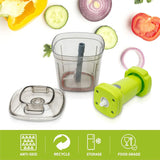 10195 2in1 Press Vegetable Choppers for Kitchen (1100 ML)