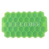 AM7693 Flexible Honeycomb Silicone Ice Cube Tray - 37 Cavity Hexagon Mold