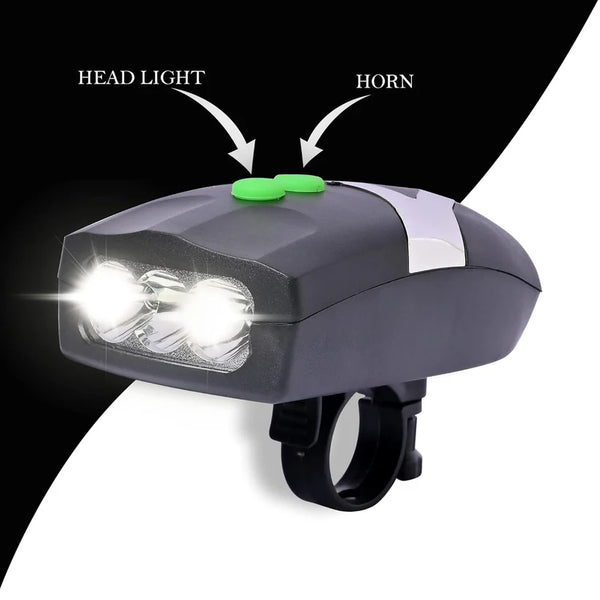 15395 Bicycle 3 LED White Headlight Lamp (1 Pc / Battery not included)