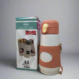 AM5116 Infinity Panda Double Wall Insulated Steel Bottle With Belt Pouch 450ml