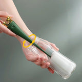 13369 Multifunctional Silicone Bottle Cleaning Foam Brush With Plastic Long Handle (1 Pc)