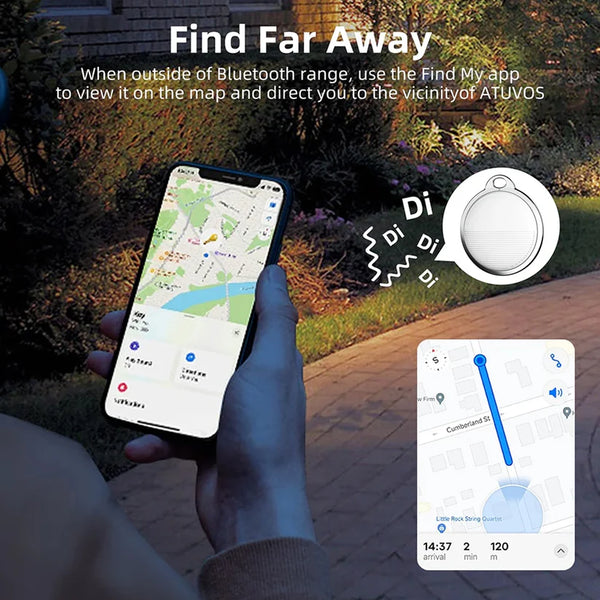 14005 Finder Compatible with Find My App Global Tracking GPS Tracker with Sound Alarm