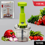 10195 2in1 Press Vegetable Choppers for Kitchen (1100 ML)