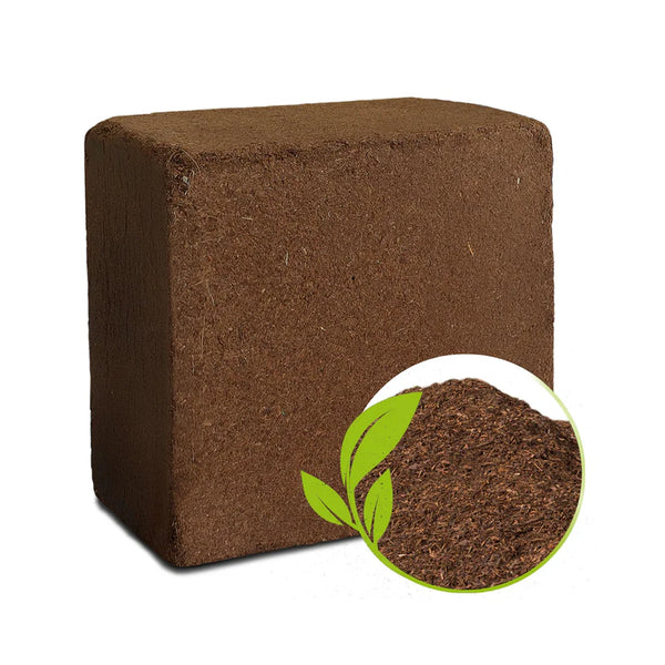 15051 Cocopeat Block Organic Fertilizer And Soil Manure Potting Mixture For Home Gardening And Potted Plants (1 KG.)