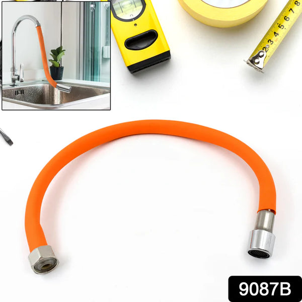 9087b Flexible Water Tap Extender, Foaming Extension Tube With Connector, 360 Free Bending Faucet Extender, Adjustable Sink Drain Extension (46cm)