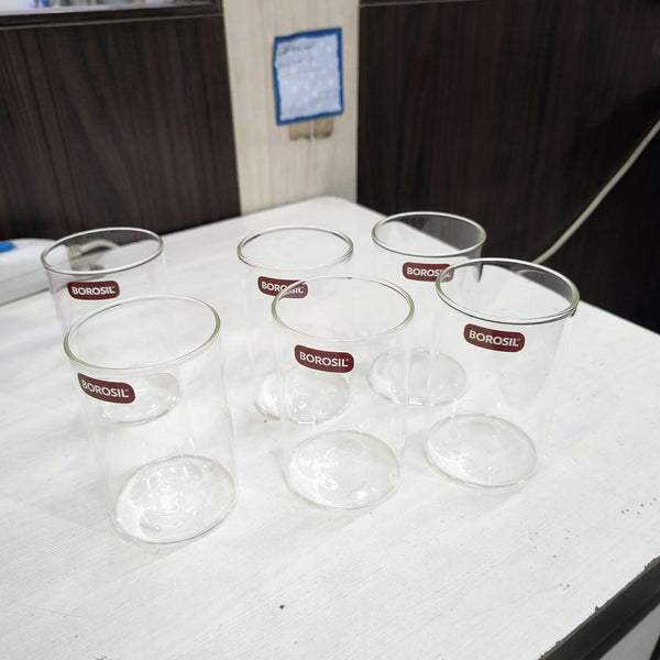 AM5167 Borosil Vision Medium Glass Set (Transparent, 295ml) Set of 6