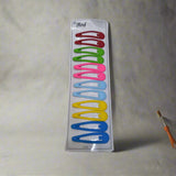 AM1299 Tic Tac Hair Pin For Women 12pc ( Multicolor )