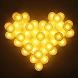 1222b FESTIVAL DECORATIVE - LED TEALIGHT CANDLES | BATTERY OPERATED CANDLE IDEAL FOR PARTY, WEDDING, BIRTHDAY, GIFTS (24PC)