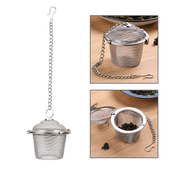AM6352 Stainless Steel Easy Filter Small Tea Strainer - Size : 4.5cm