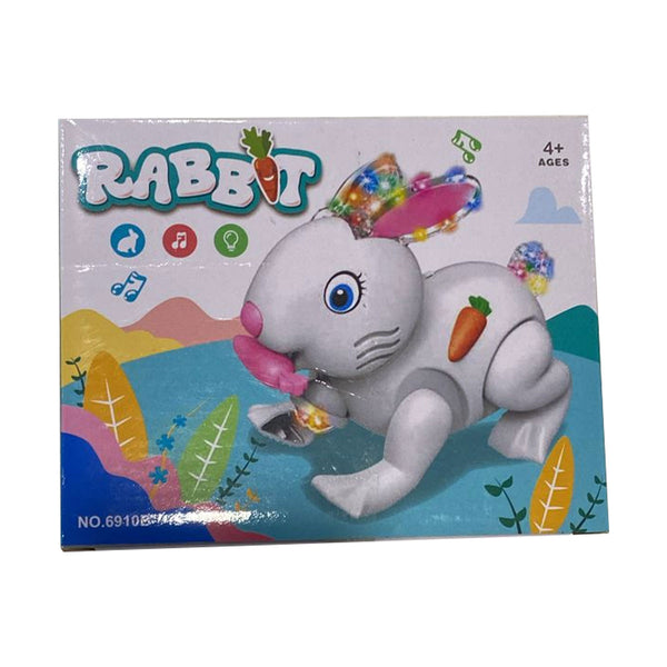 AM0232 3D Musical & LED Light Plastic Rabbit Toy