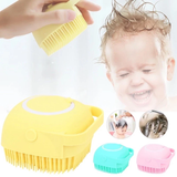 1348B Silicone Brush Body Scrubber with Soap Dispenser