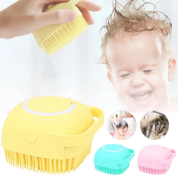 Silicone Brush Body Scrubber with Soap Dispenser