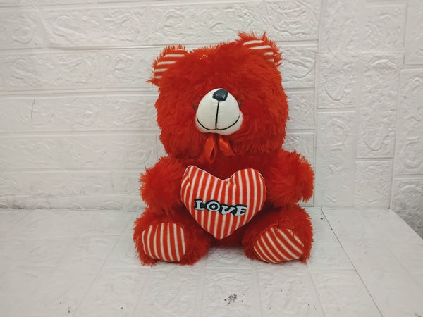 AM3490 Teddy Bear with Red Heart for Stuffed Animal Plush 13inch 220gm