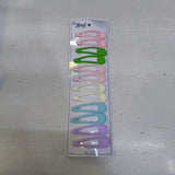 AM1299 Tic Tac Hair Pin For Women 12pc ( Multicolor )