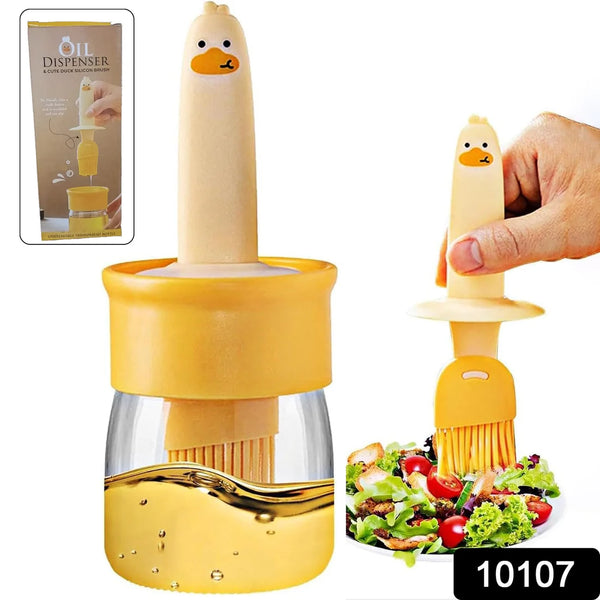 10107  2 in 1 Oil Dispenser Bottle with Silicone Basting Brush (1 Set)