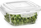 AM3700 Borosil Square 320ml Glass Storage Container For Kitchen