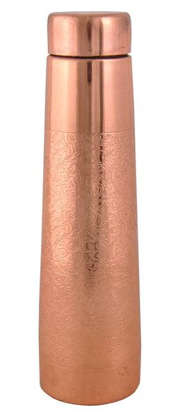 AM2621 Attro Aarogyam Arth Copper Bottle Carving (ACB033) 1000ml Pack Of 1 Pcs