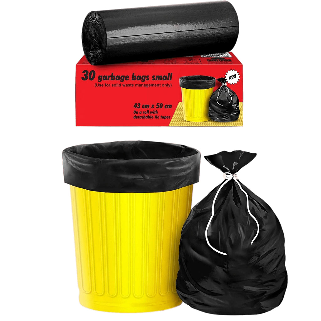Kuber Industries Small 30 Garbage Bags/Dustbin Bags, 17x19 Inches