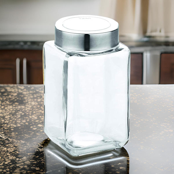 3523 Yera X-Series Square jar with see through cap, 1000ml (KSM1000 )LOOSE