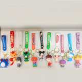 AM5645 3D Cartoon Characters Silicone Keychain- Multidesign