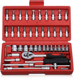 Combination Repair Tool Kit (Red, 46 pcs)