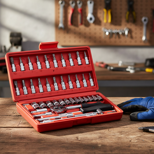 0422 Combination Repair Tool Kit (Red, 46 pcs)