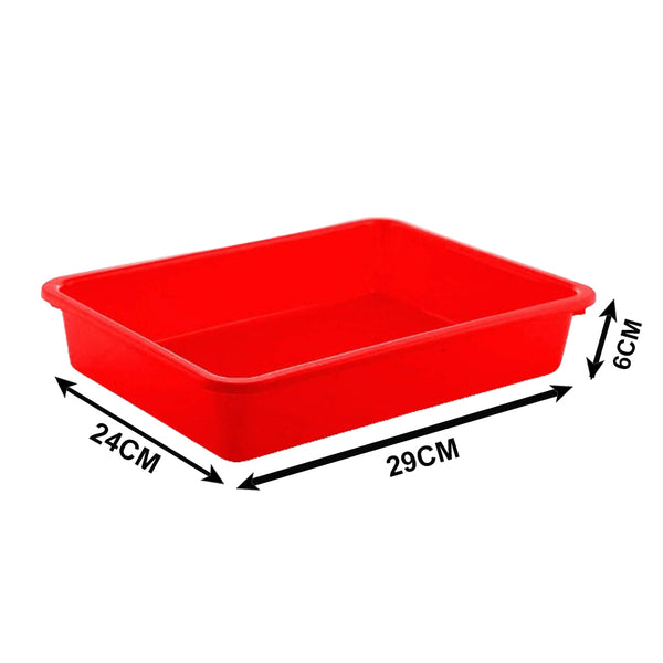 AM0832 Plain Plastic Serving Tray,Rectangle Shape, Size:11.5CM*9.5CM