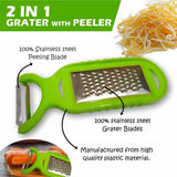 3857 2-in-1 Peeler with Grater Steel Vegetables and Fruit Peeler, (Multicolor) Vegetable Grater & Slicer