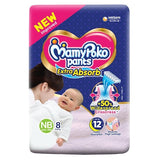 AM2286 MamyPoko Pants Extra Absorb Baby Diapers NB 8 Pants 5kg