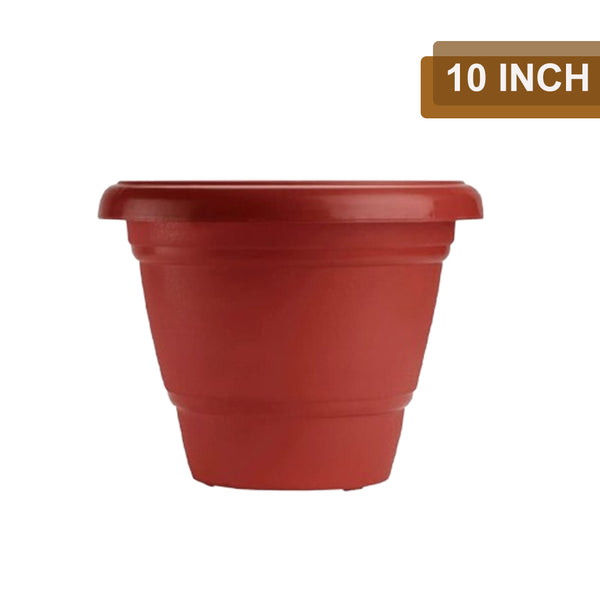 AM0808 Deep Virgin Plastic Round Planter 10inch