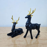 AM5936 Modern Two Matte Deer Showpiece - Pack of 2