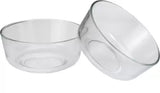 AM3735 Langxu 2200ml Glass Mixing Bowl Microwave Safe Set of 2 (LXW112)