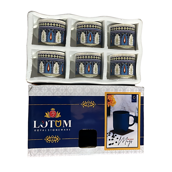 AM0326 Lotum Ceramic Tea Cup 6pcs Set