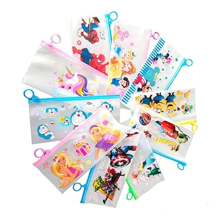 Cartoon Stationery Zip Pouch for Pen Pencil