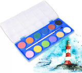 AM3335 MINI Luncky Hao Watercolour Pan Set Of 12 Assorted Colour