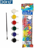 3589 DOMS Water Color 12 Shades (With Brush) Tempera colour  (Set of 12, Multicolor)