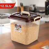 AM5712 JOYO Kitchen King Container 12.5 Ltr (Pack of 1) Small Rectangular Plastic Container Multipurpose Stackable Storage Box with Lid & Handle