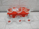 AM3743 Shine Max Glass Tea Cup 93ml Pack of 6Pcs