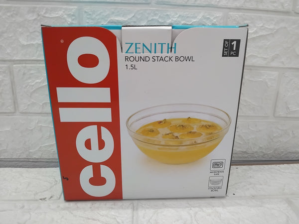 AM3764 CELLO Glass Mixing Bowl Without Lid 1500ml