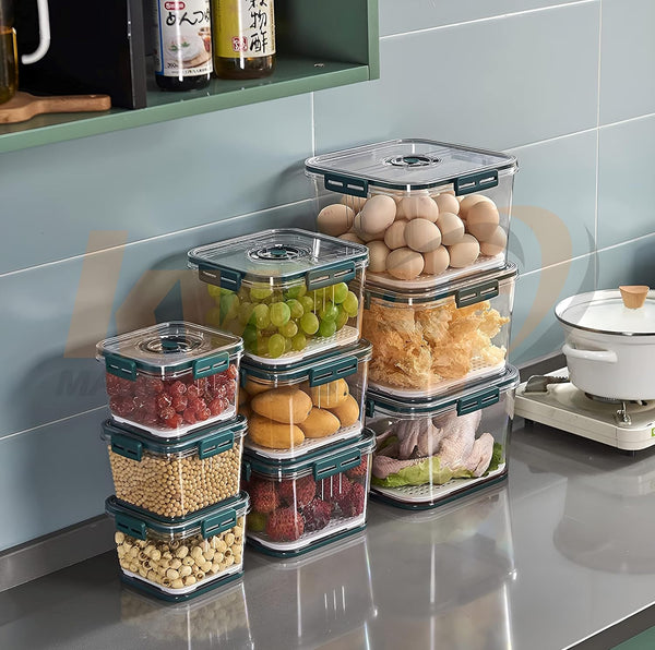 AM3798 Fridge Storage Container with Time keeping on Top Lid