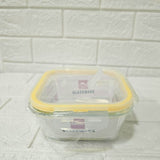 Di0006 Cello Fit & Fresh Clip-O Square Glass Storage Container - 800ml