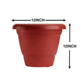 AM0809 Deep Virgin Plastic Round Planter 12 inch