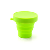 12078 Round Silicone Foldable Glass / Cup, Foldable Travel Mug With Lid (1 Pc)