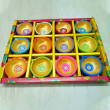 AM0210 Handmade Decorative Diyas For Diwali Decoration ( 12 Pcs)