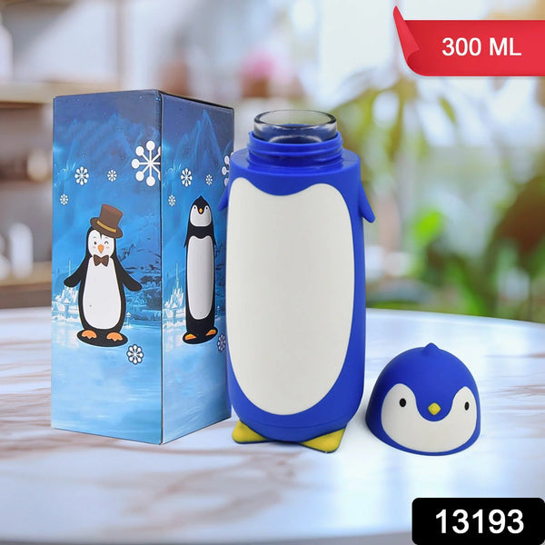 13193 Penguin Water Bottle Penguin Cartoon Water Bottle Funny Travel Mug Insulated, Inner glass Vacuum Water Bottle