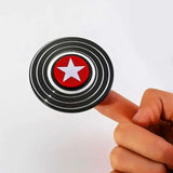 AM5866 Multi-design Marvel Shield Metal Spinner (Pack of 1)